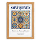 Saint-Quentin, France – Travel Poster, set in oak frame