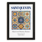 Saint-Quentin, France – Travel Poster, in sleek black frame