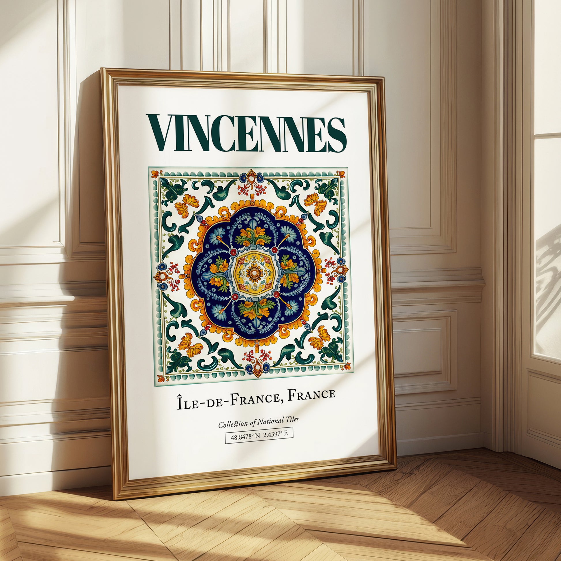 Vincennes, France – Travel Print, styled in a charming Paris street view