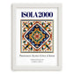 Isola 2000, France – Travel Wall Art, placed in minimal white frame