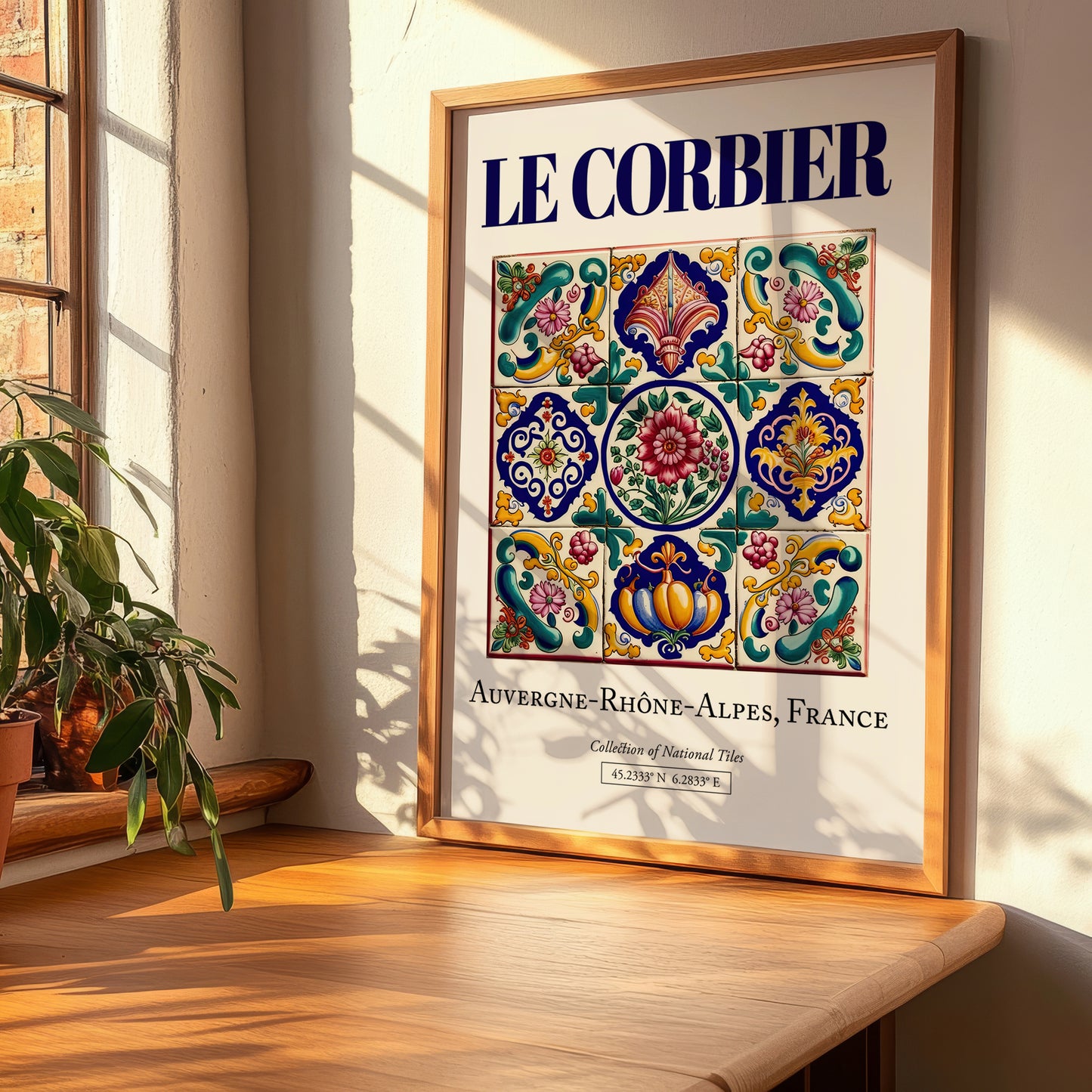 Le Corbier, France – Travel Poster, clean layout with no caption