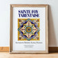 Sainte-Foy-Tarentaise, France – National Pride Wall Decor, in wooden frame leaning on the floor