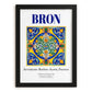 Bron, France – Travel Print, in sleek black frame