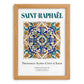 Saint-Raphaël, France – Travel Poster, set in oak frame