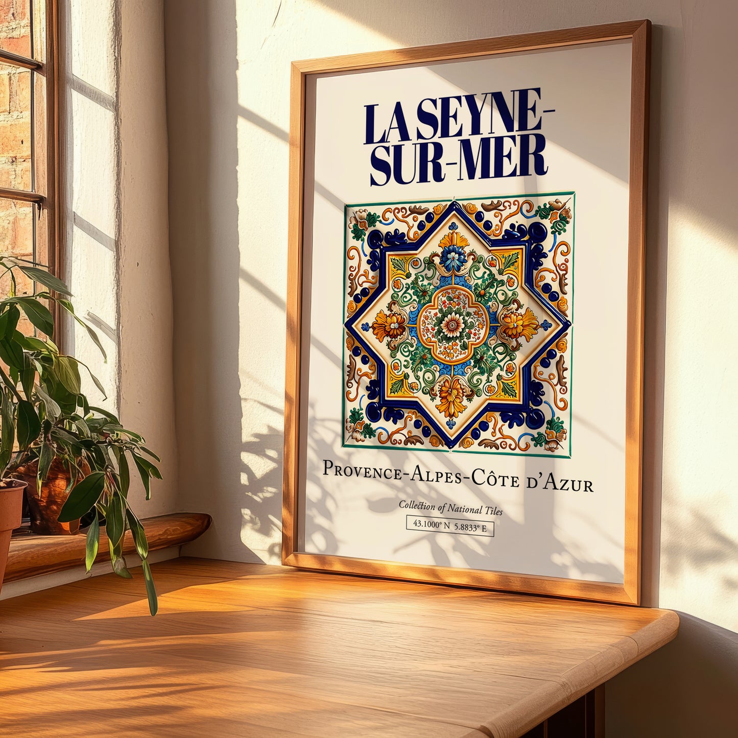 La Seyne-sur-Mer, France – Travel Poster, clean layout with no caption