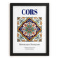 Cors, France – World Heritage Travel Poster, in sleek black frame