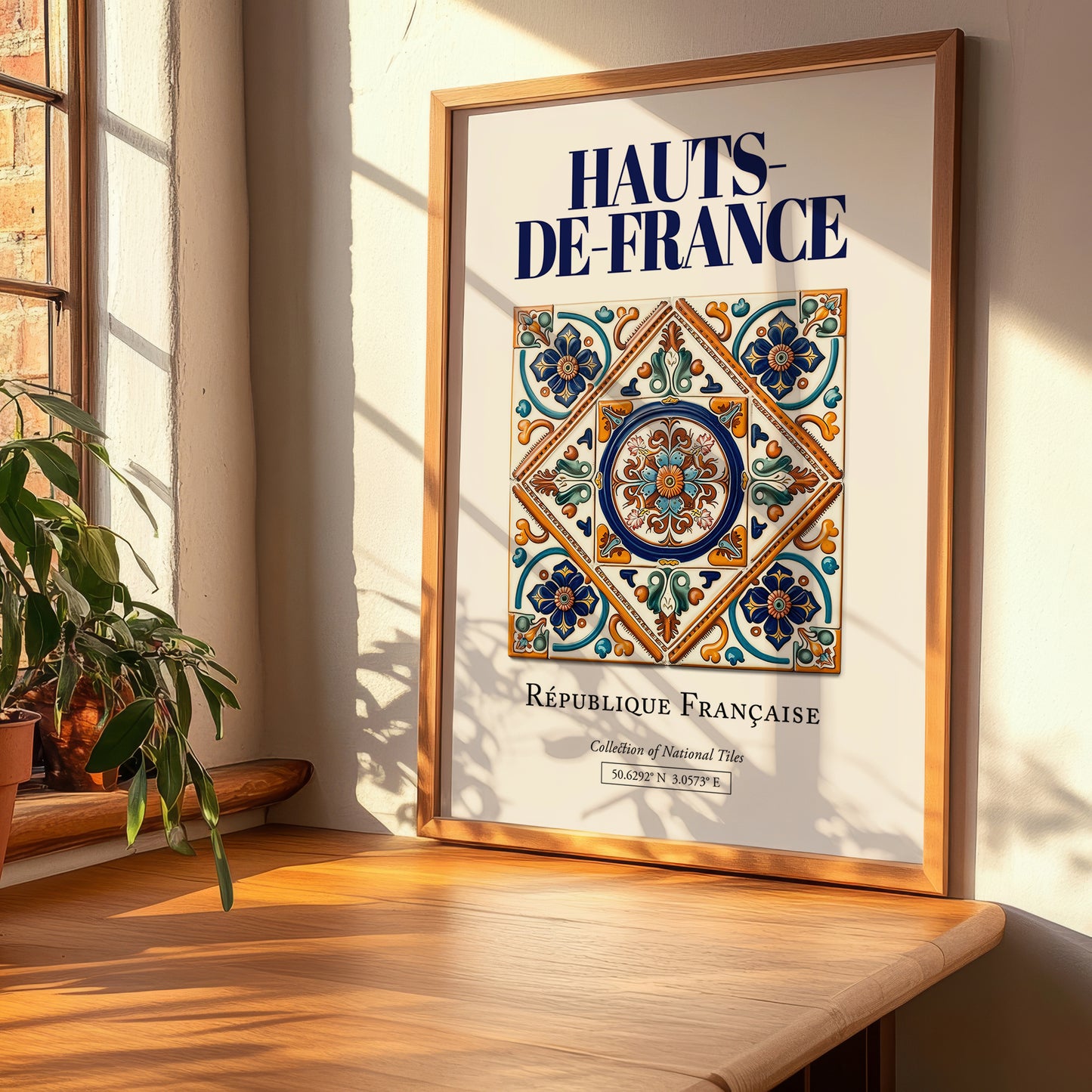 Hauts-de-France, France – Travel Poster, clean layout with no caption