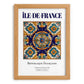 Île-de-France, France – World Heritage Travel Poster, set in oak frame