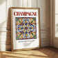 Champagne, France – Travel Poster, styled in a charming Paris street view