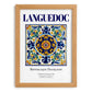 Languedoc, France – Travel Poster, set in oak frame
