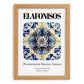 Elafonisos, Greece – Travel Poster, set in oak frame