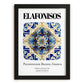 Elafonisos, Greece – Travel Poster, in sleek black frame