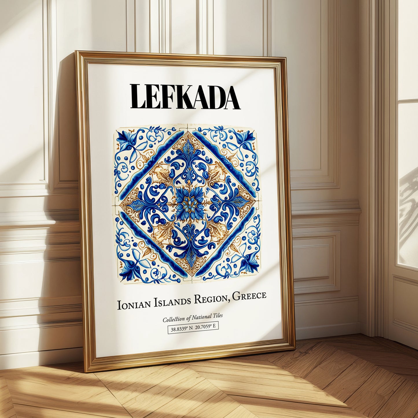 Lefkada, Greece – Travel Poster, styled in a charming Paris street view