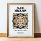 Agios Nikolaos, Greece – Travel Print, in wooden frame leaning on the floor