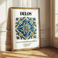 Delos, Greece – Travel Print, styled in a charming Paris street view