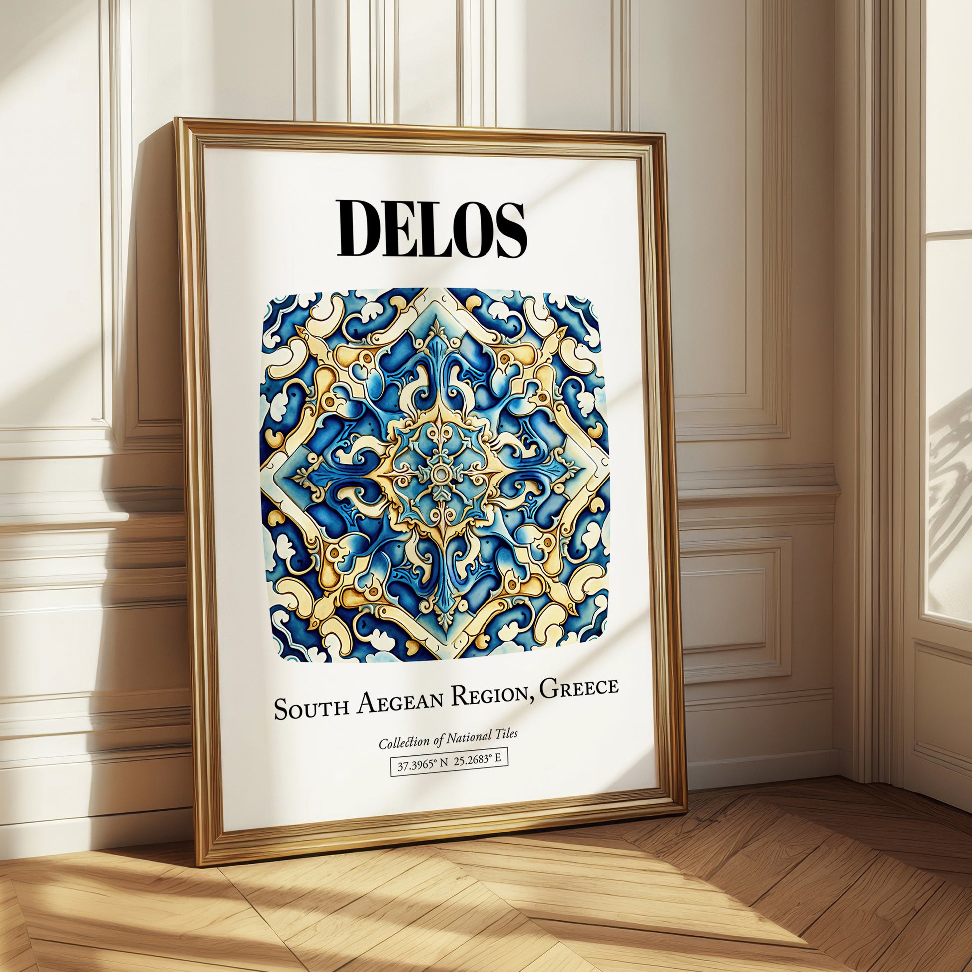 Delos, Greece – Travel Print, styled in a charming Paris street view