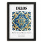 Delos, Greece – Travel Print, in sleek black frame