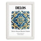 Delos, Greece – Travel Print, placed in minimal white frame