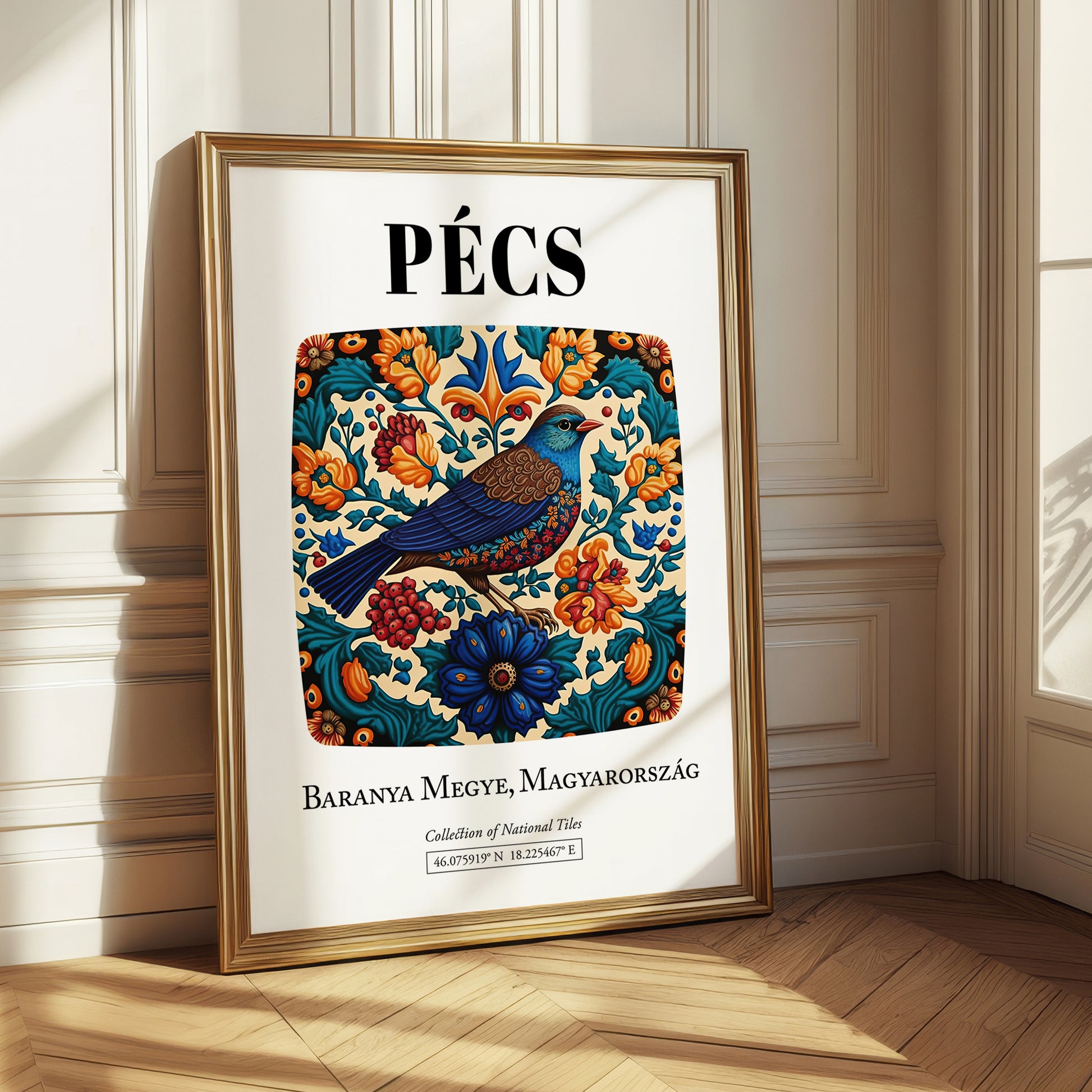 Pécs, Hungary – Global Cities Wall Print, styled in a charming Paris street view