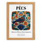 Pécs, Hungary – Global Cities Wall Print, set in oak frame