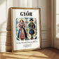 Győr, Hungary – Travel Poster, styled in a charming Paris street view