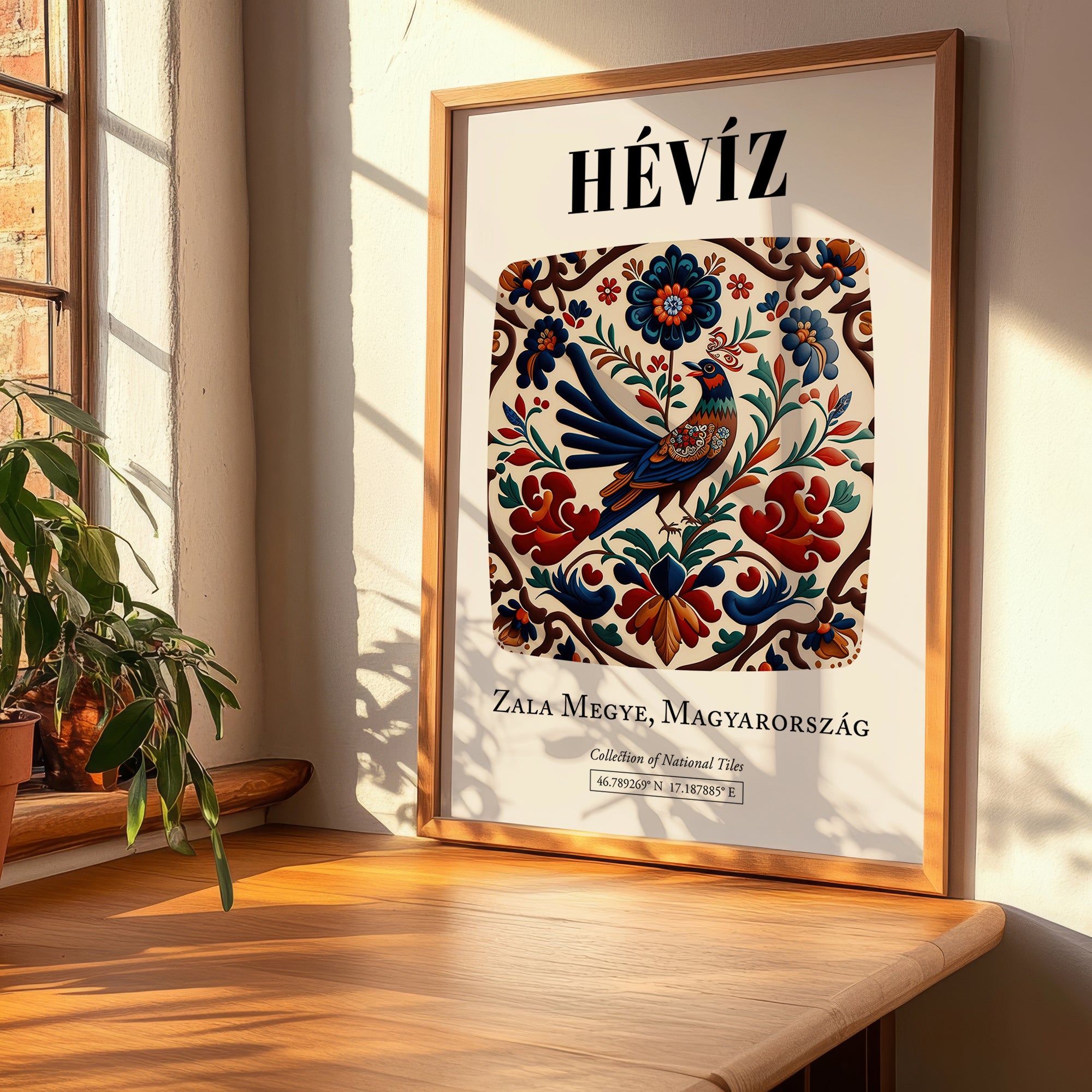 Hévíz, Hungary – Global Cities Wall Print, clean layout with no caption