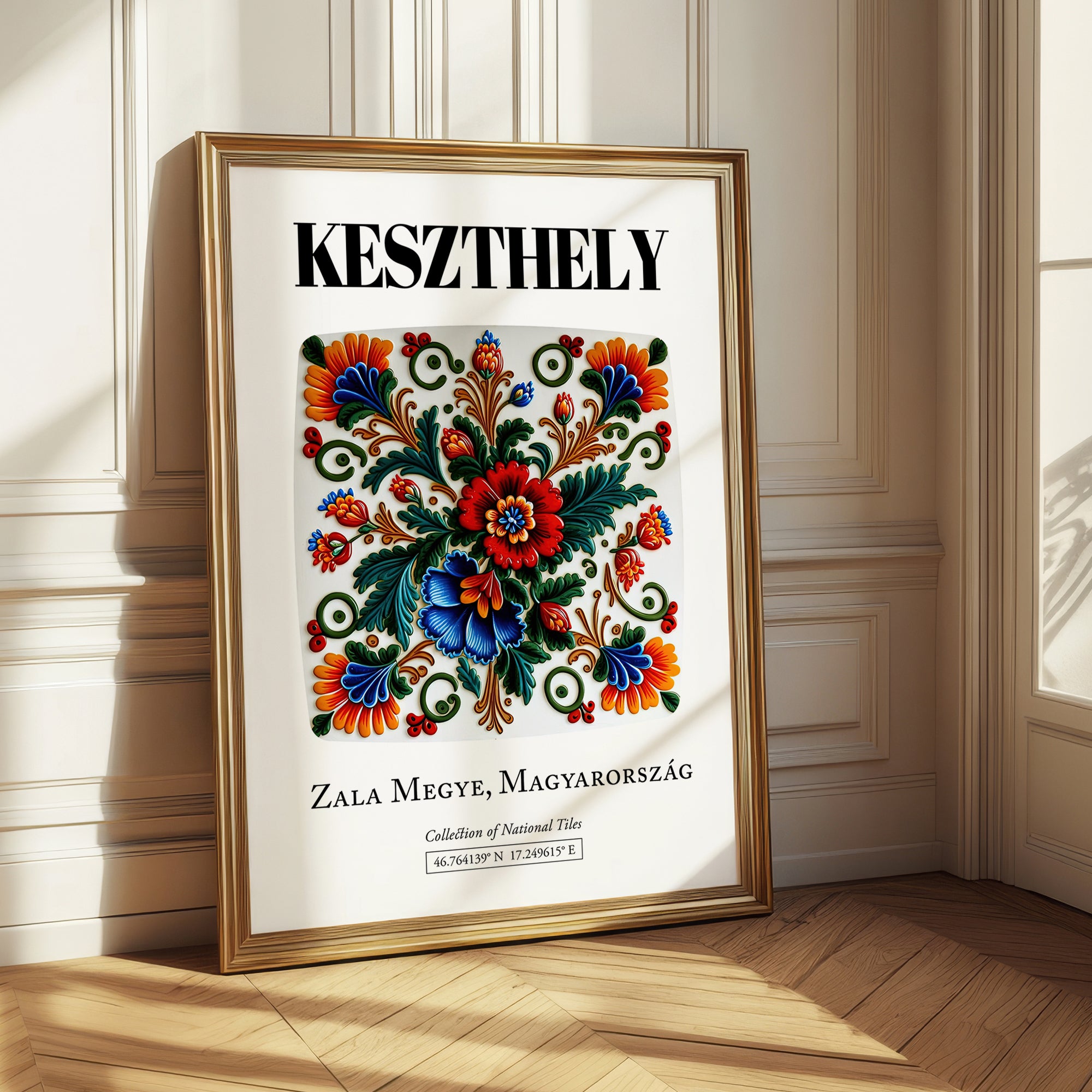 Keszthely, Hungary – Away From Home Poster, styled in a charming Paris street view