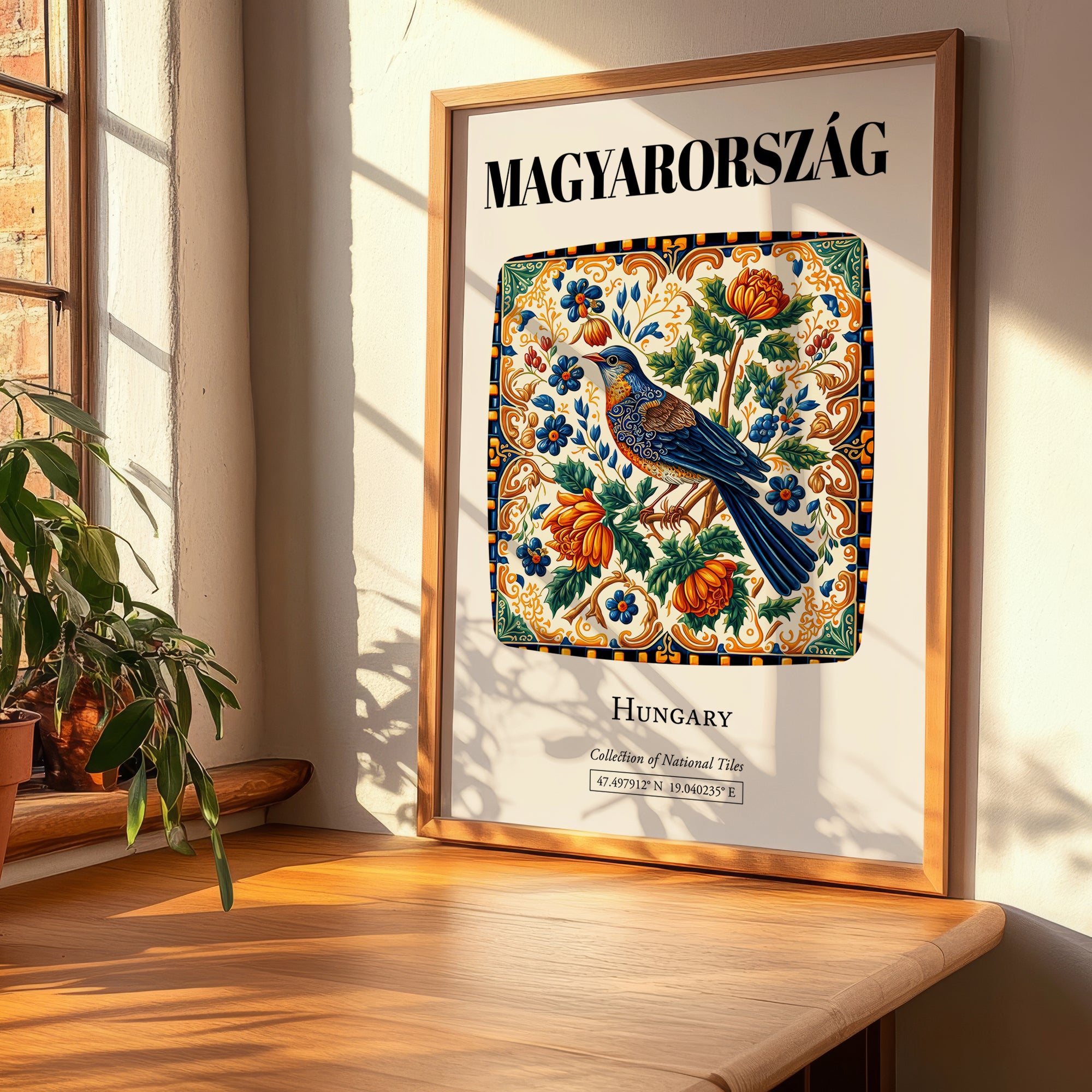 Magyarország, Hungary – Architectural Travel Art, clean layout with no caption