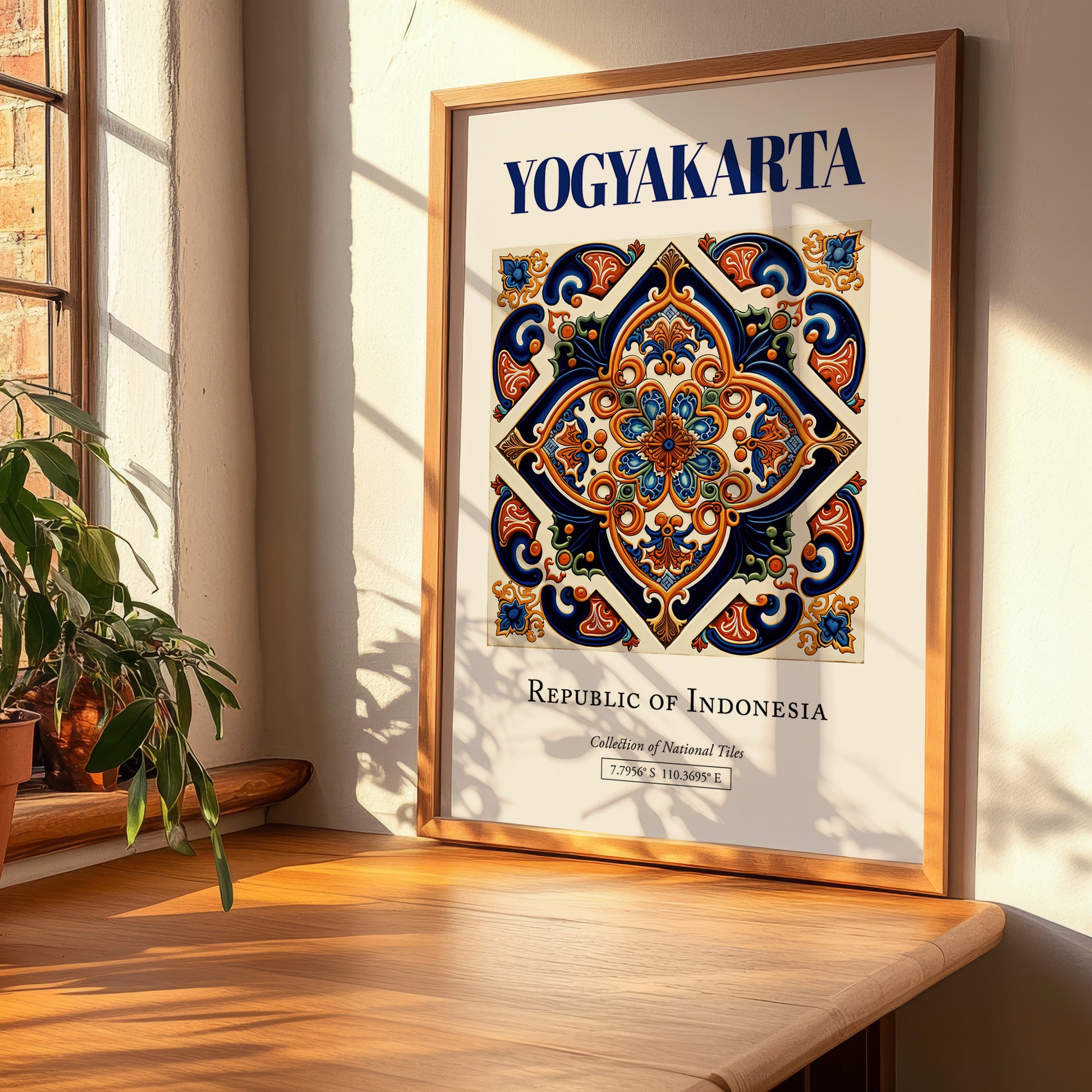 Yogyakarta, Indonesia – Travel Print, clean layout with no caption