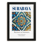 Surabaya, Indonesia – Travel Poster, in sleek black frame