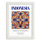 Indonesia, Indonesia – Travel Memories Wall Print, placed in minimal white frame
