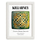 Killarney, Ireland – Illustrated Travel Poster, placed in minimal white frame