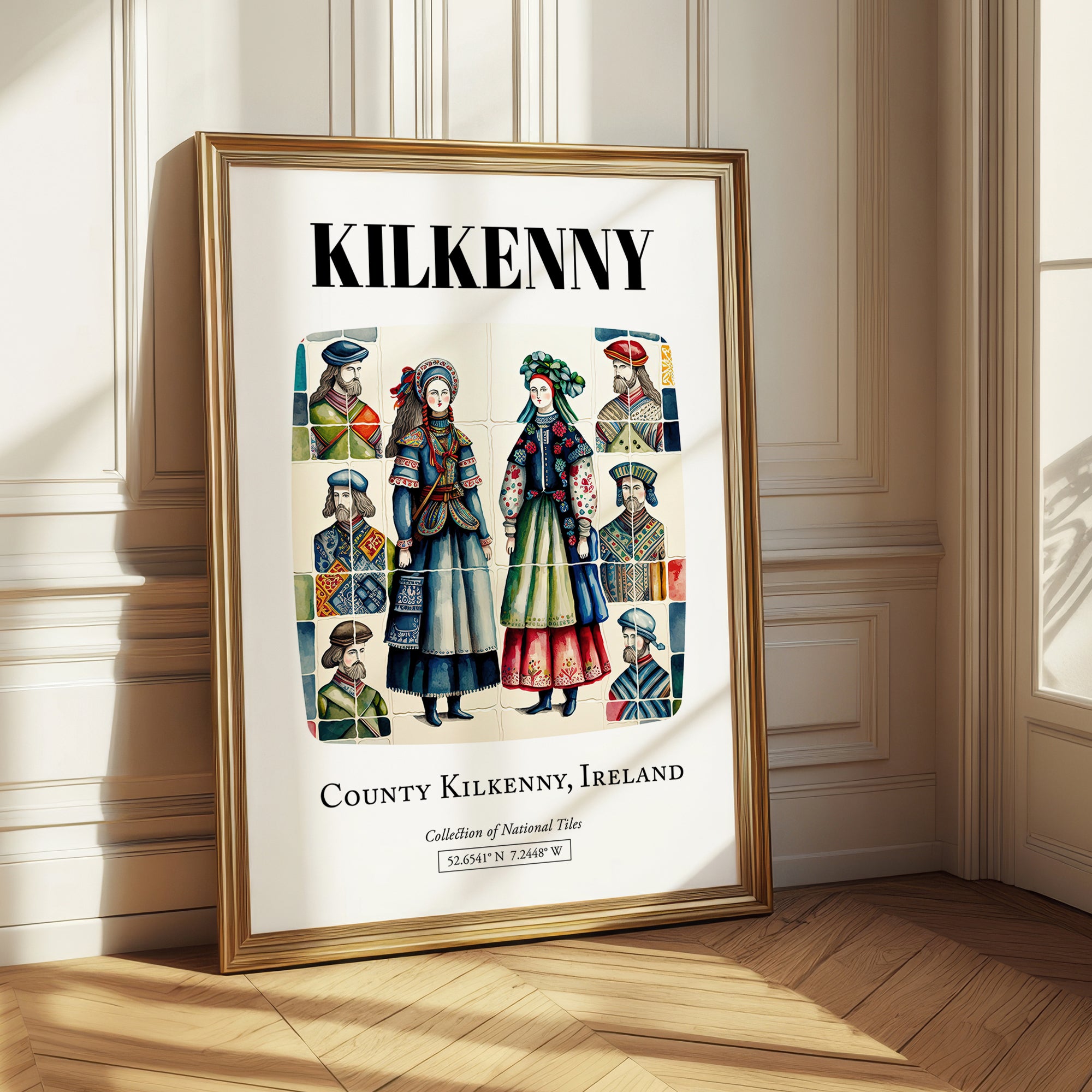 Kilkenny, Ireland – Tourist Destination Poster, styled in a charming Paris street view
