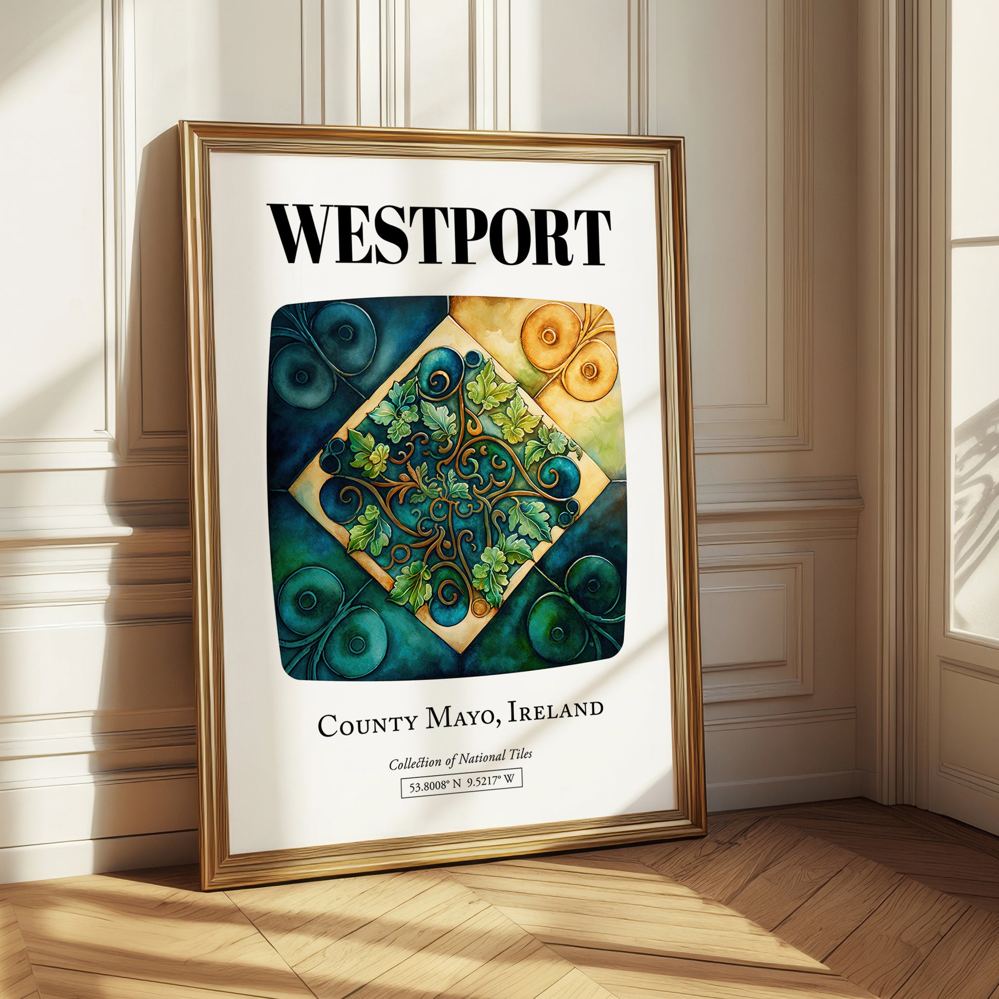 Westport, Ireland – Travel Wall Art, styled in a charming Paris street view