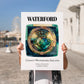 Waterford, Ireland – Travel Poster, no-text version framed in wood