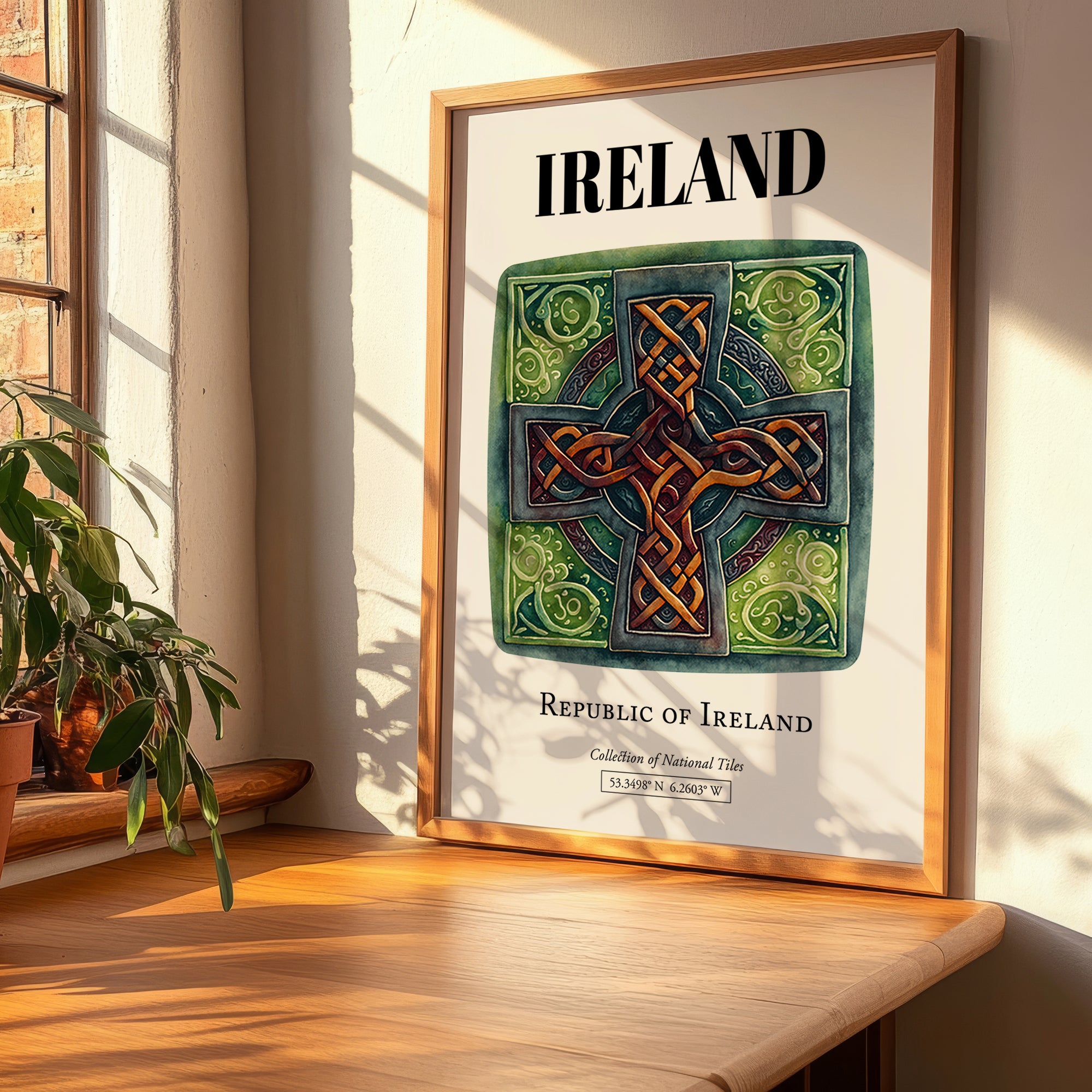 Ireland, Ireland – Travel Poster, clean layout with no caption