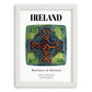 Ireland, Ireland – Travel Poster, placed in minimal white frame