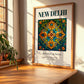 New Delhi, India – Travel Poster, clean layout with no caption
