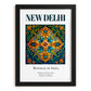 New Delhi, India – Travel Poster, in sleek black frame