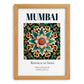 Mumbai, India – Minimalist Travel Print, set in oak frame