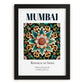 Mumbai, India – Minimalist Travel Print, in sleek black frame