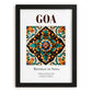 Goa, India – Travel Wall Decor, in sleek black frame