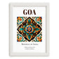 Goa, India – Travel Wall Decor, placed in minimal white frame