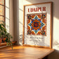 Udaipur, India – Travel Poster, clean layout with no caption