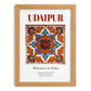 Udaipur, India – Travel Poster, set in oak frame