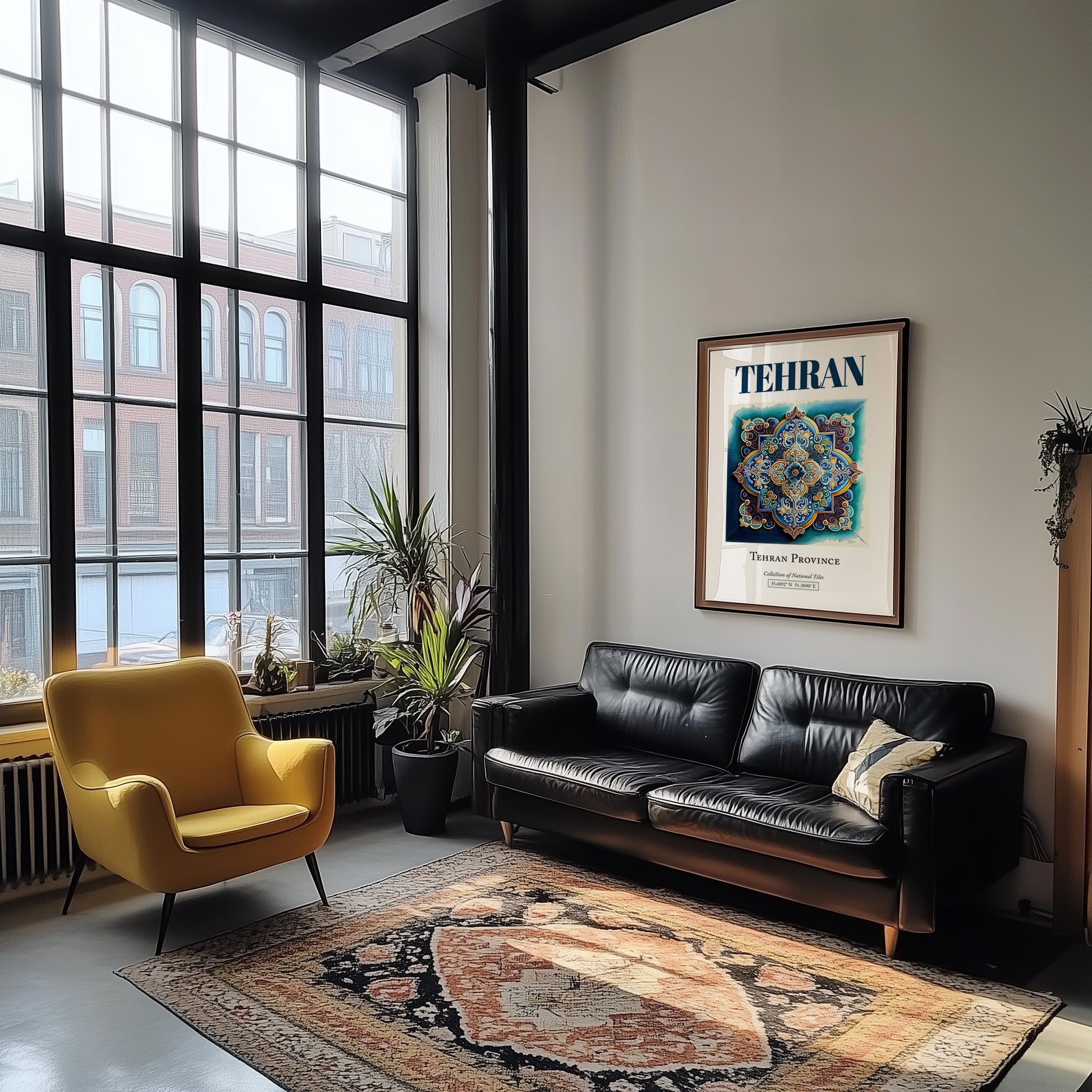 Tehran, Iran – Travel Wall Decor, unframed on coastal sand