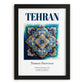 Tehran, Iran – Travel Wall Decor, in sleek black frame