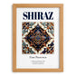 Shiraz, Iran – Travel Poster, set in oak frame