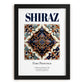 Shiraz, Iran – Travel Poster, in sleek black frame