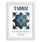 Tabriz, Iran – Travel Wall Art, placed in minimal white frame